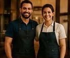 Two small business owners